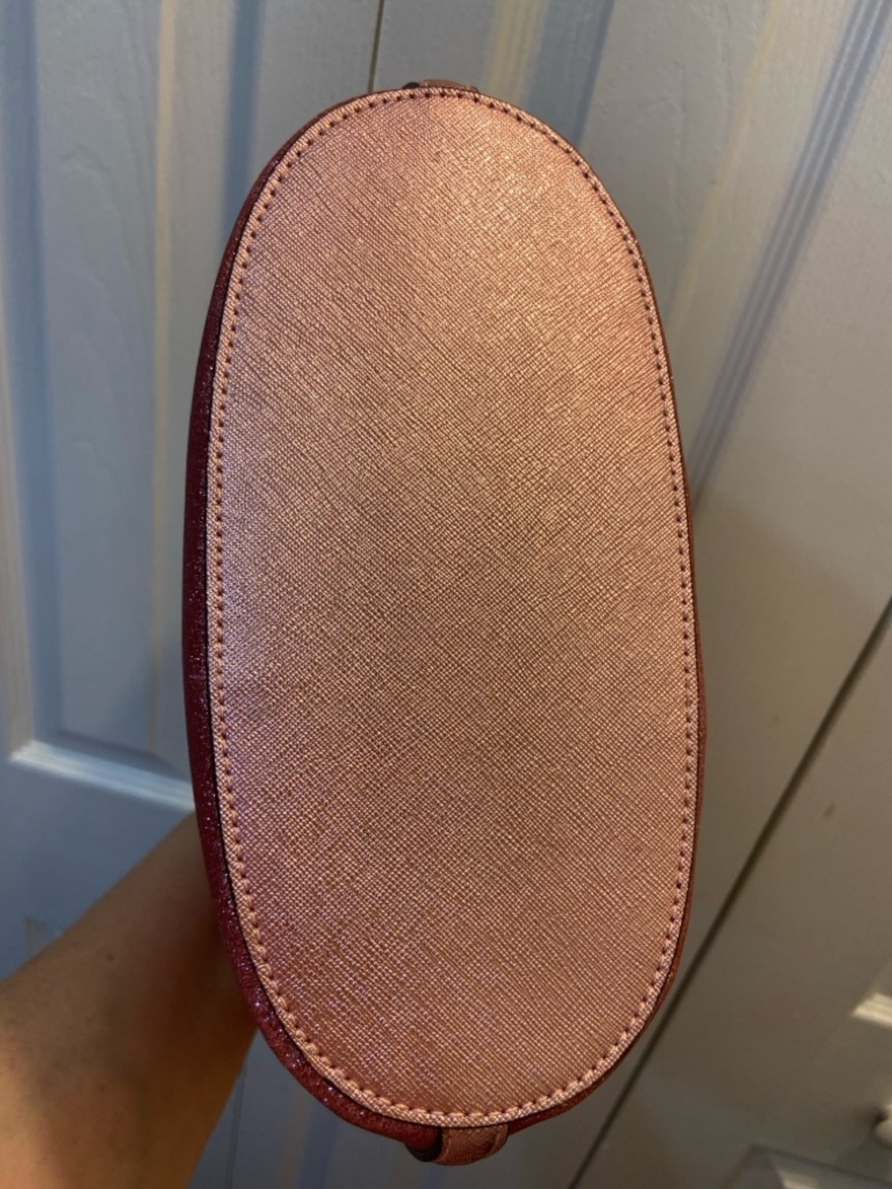 KATE SPADE Pink Glitter Small Tote Purse with Shoulder Strap New without Tags - Picture 7 of 16